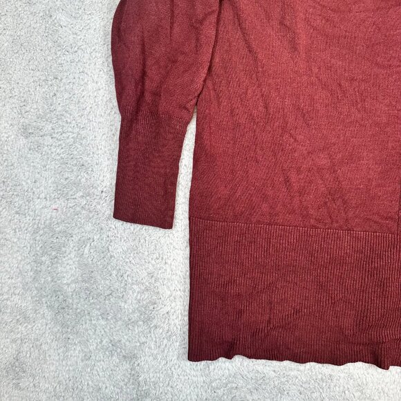 Worthington Sweater Womens burgundy Plus Size 2X Crew Neck long Sleeve Pullover - Picture 6 of 12